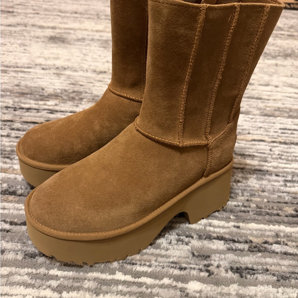 UGG Brown Suede Platform Boots